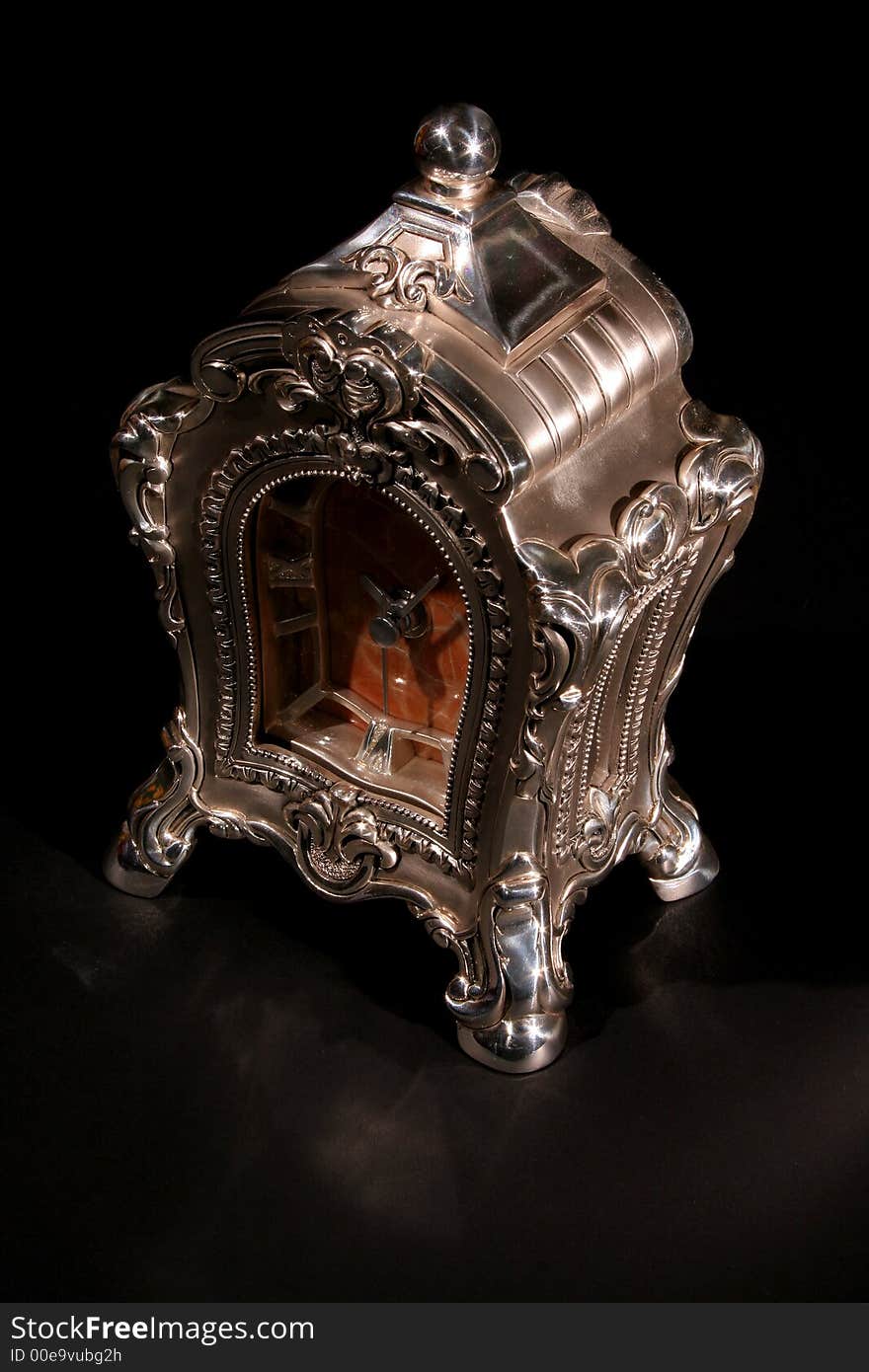 Antique Silver Clock