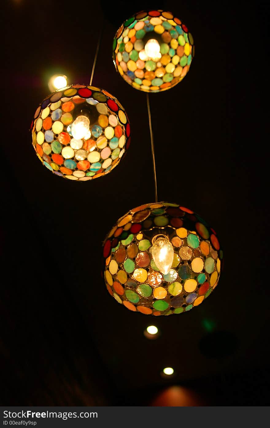 Lights hanging