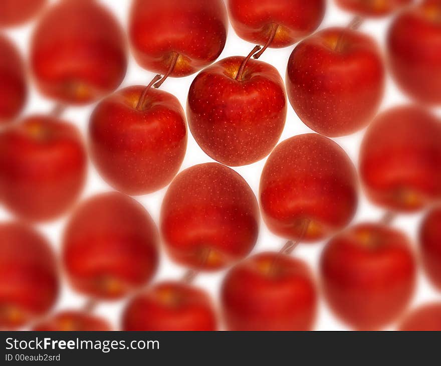 Red Apples Background