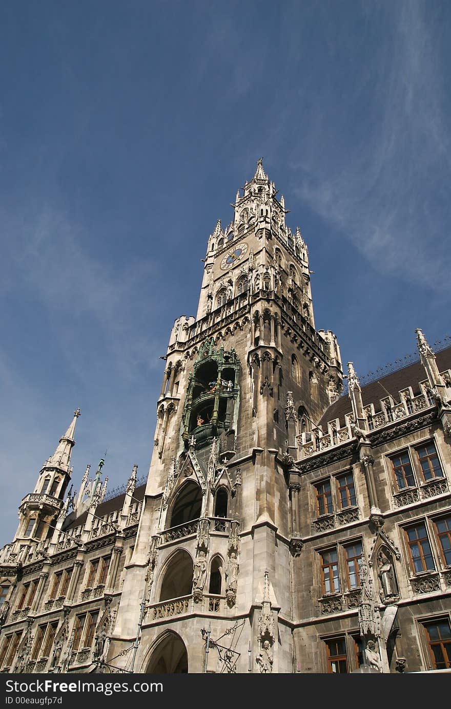 The New Town Hall in Munich Germany.