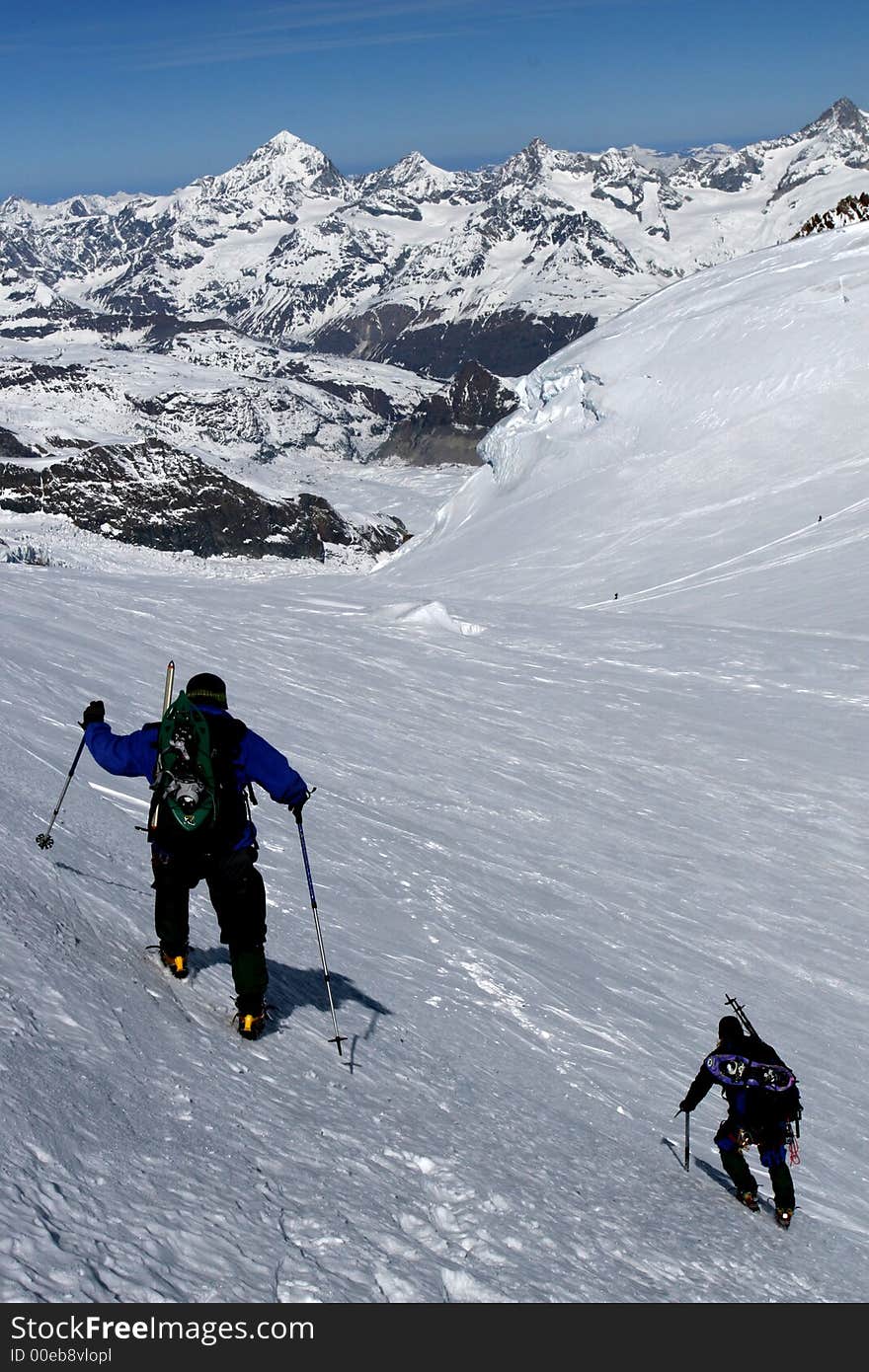 Alpine climbers