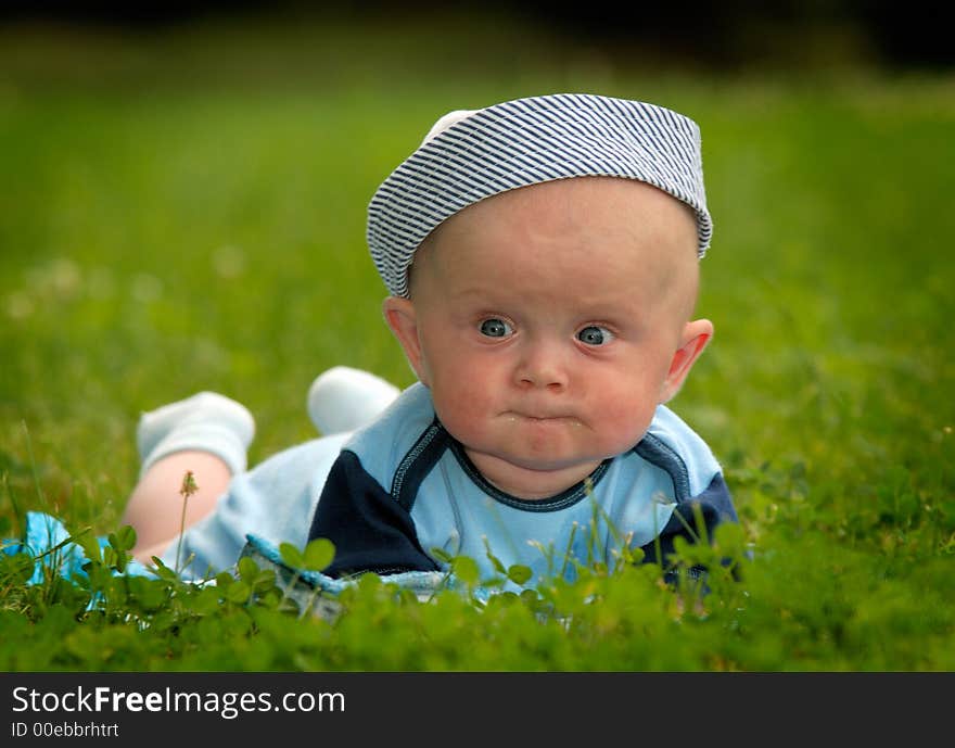 Little Boy in grass