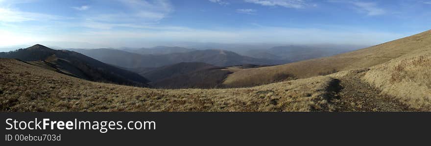 A picture of Carpathian mountains in autumn. A picture of Carpathian mountains in autumn