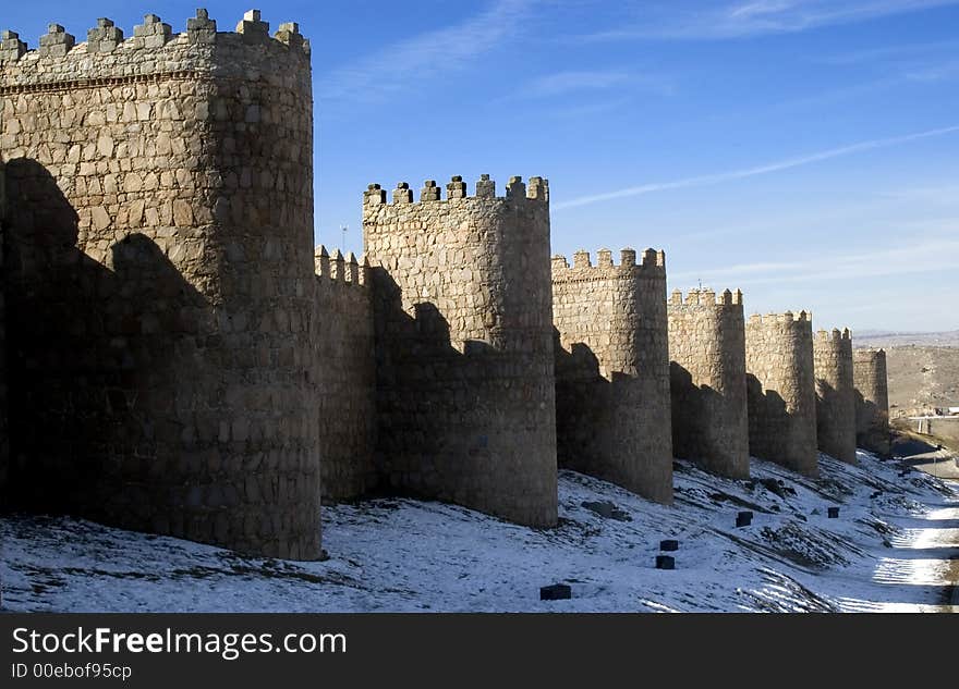 Walls avila nieve turismo tipico