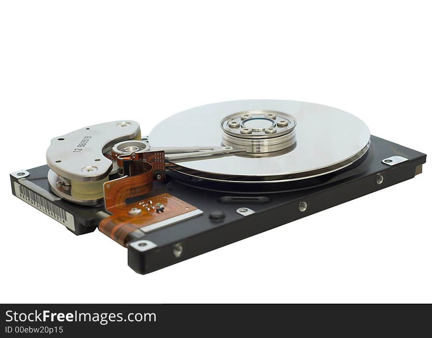 Hard Disk Isolated on the white background. Hard Disk Isolated on the white background