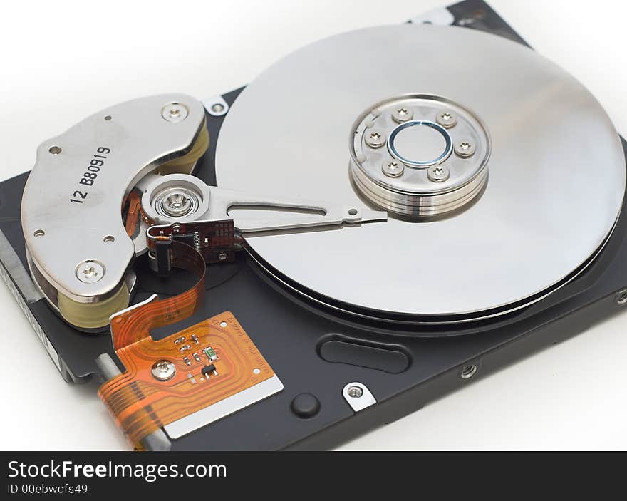 Hard Disk Isolated on the white background. Hard Disk Isolated on the white background