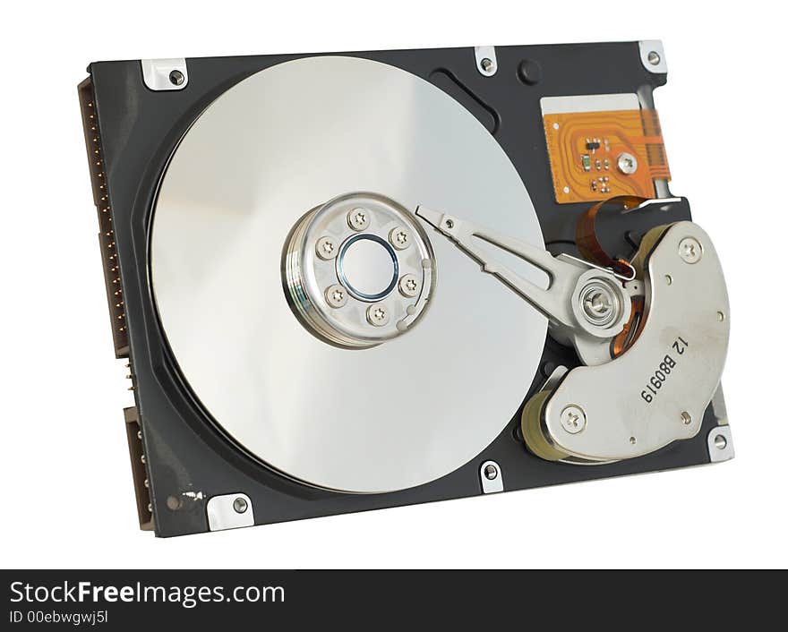 Hard Disk Isolated on the white background. Hard Disk Isolated on the white background