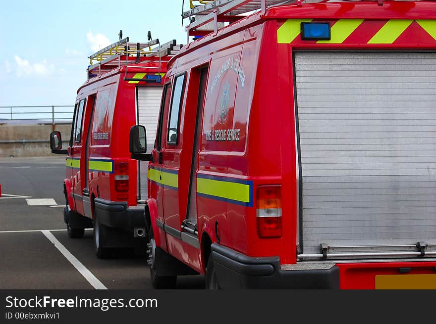 British Fire support vehicle