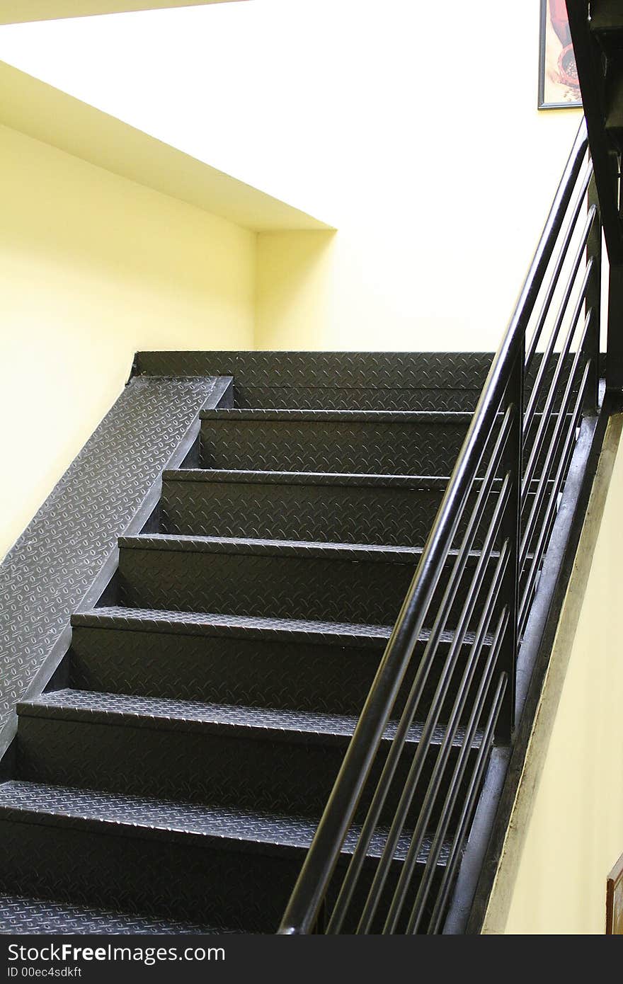 A section of steer stairs