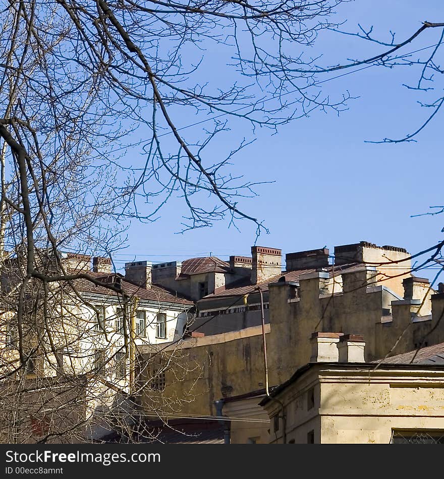 Saint-Petersburg roofs