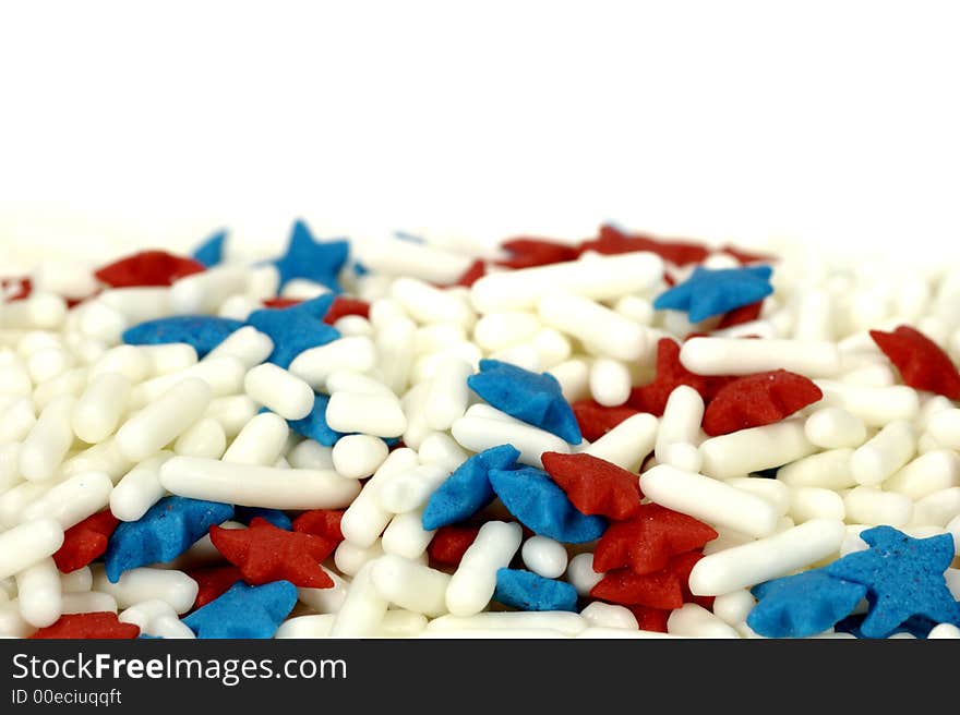 Photo of Red, White and Blue Sprinkles - Background