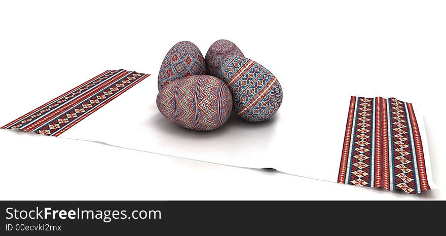 3d traditional ukrainian easter eggs. 3d traditional ukrainian easter eggs