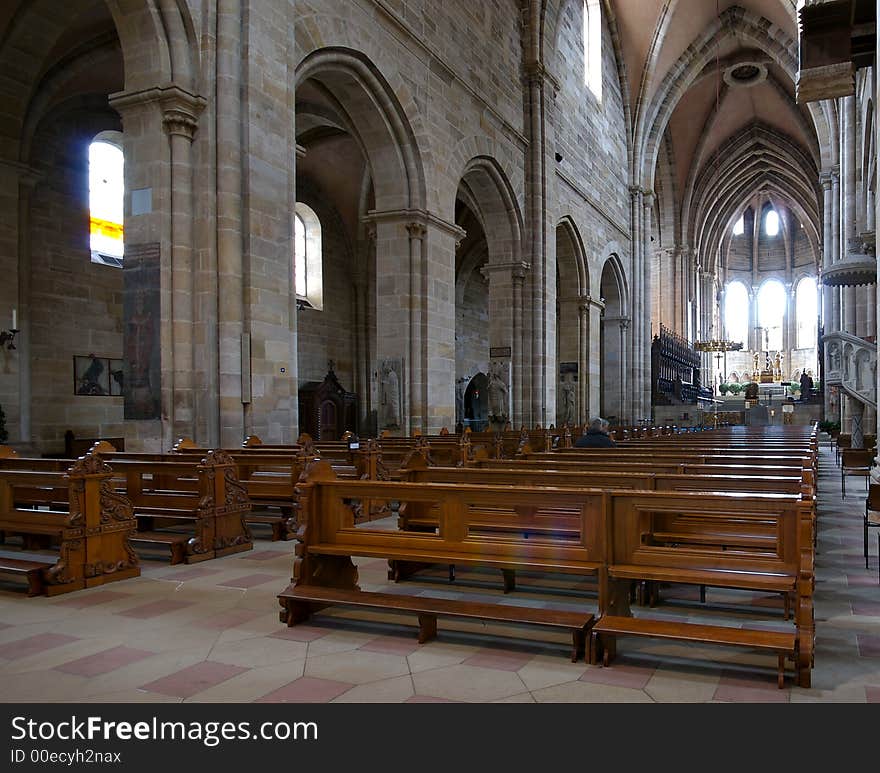 An interior shot of the Kaiserdom in Bamberg, Germany. An interior shot of the Kaiserdom in Bamberg, Germany