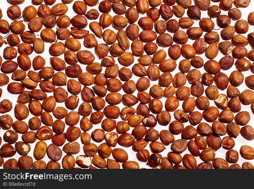 Close-up of hazelnuts