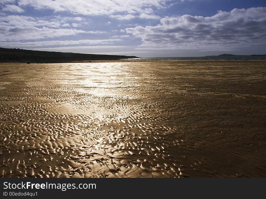 Irish beach on a autumn evening. Irish beach on a autumn evening