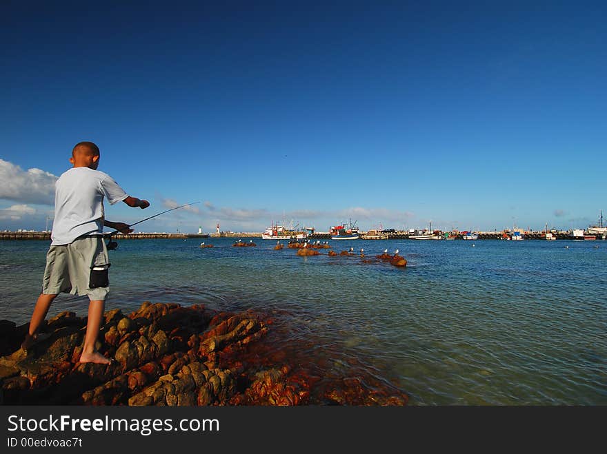 Harbour fishing