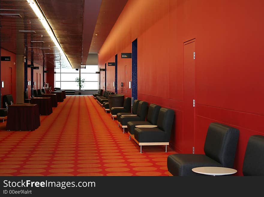 Empty Hall with tables and chairs. Empty Hall with tables and chairs