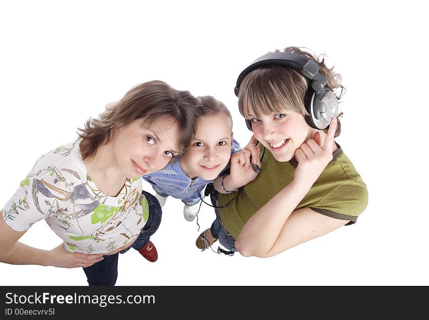 Portrait of a styled teens. Theme: teens, music, family. Portrait of a styled teens. Theme: teens, music, family