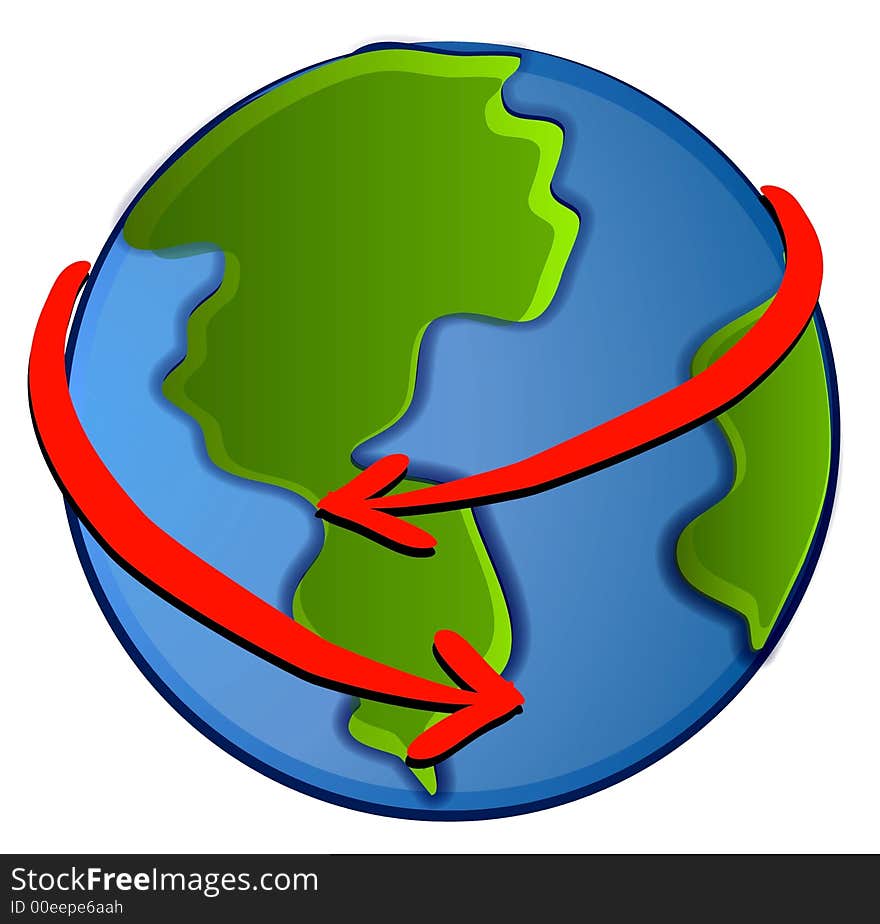 Planet Earth Recycling Clipart