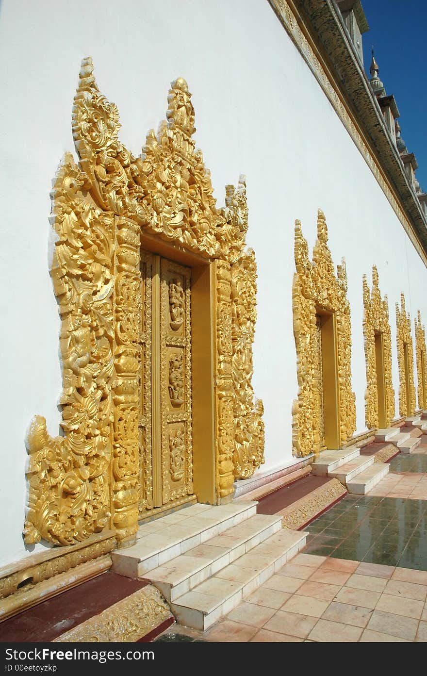 Temple Doors With Grand Carvin