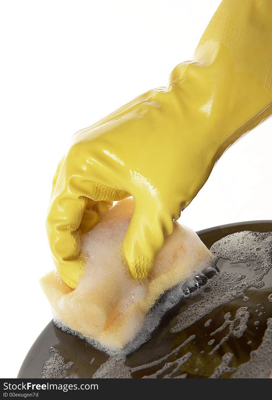 Hand in rubber glove 15