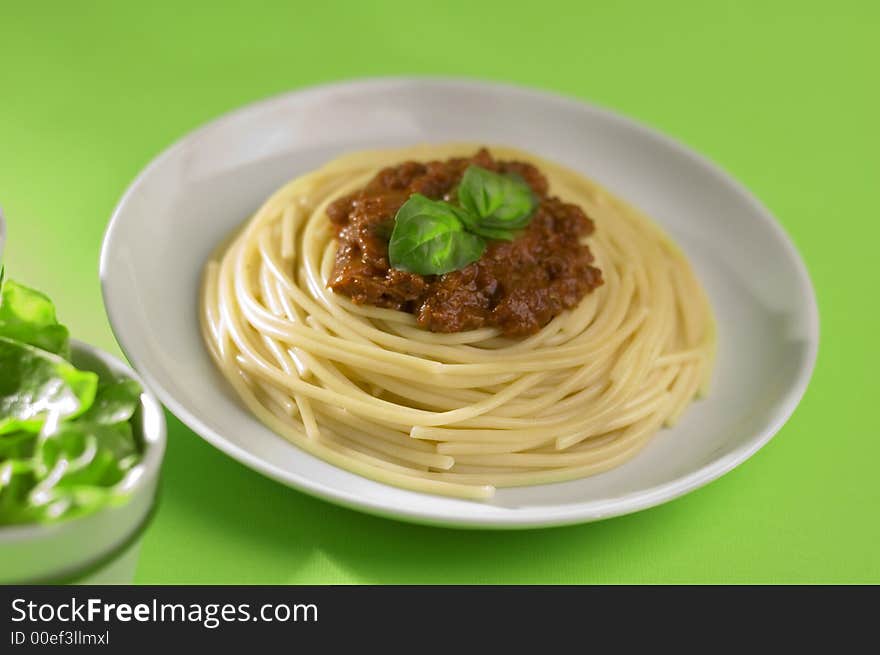 Spaghetti bolognese from Italy