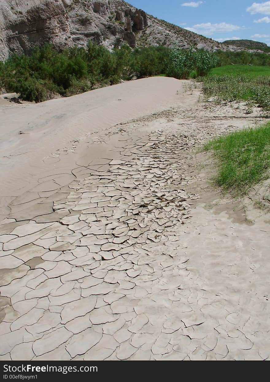 Rio Grande river bed in Big Bend national park