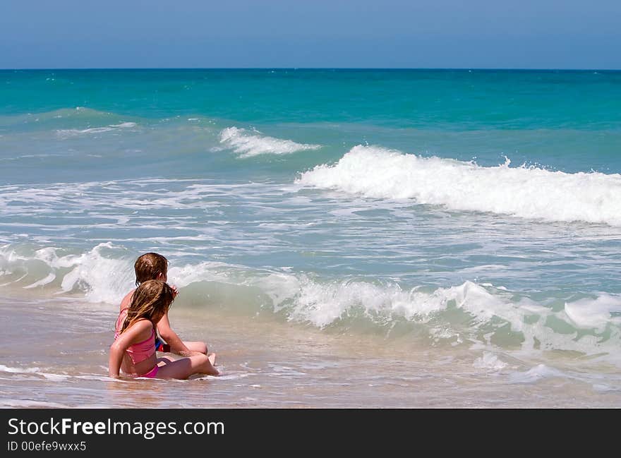 Relaxing on Beach