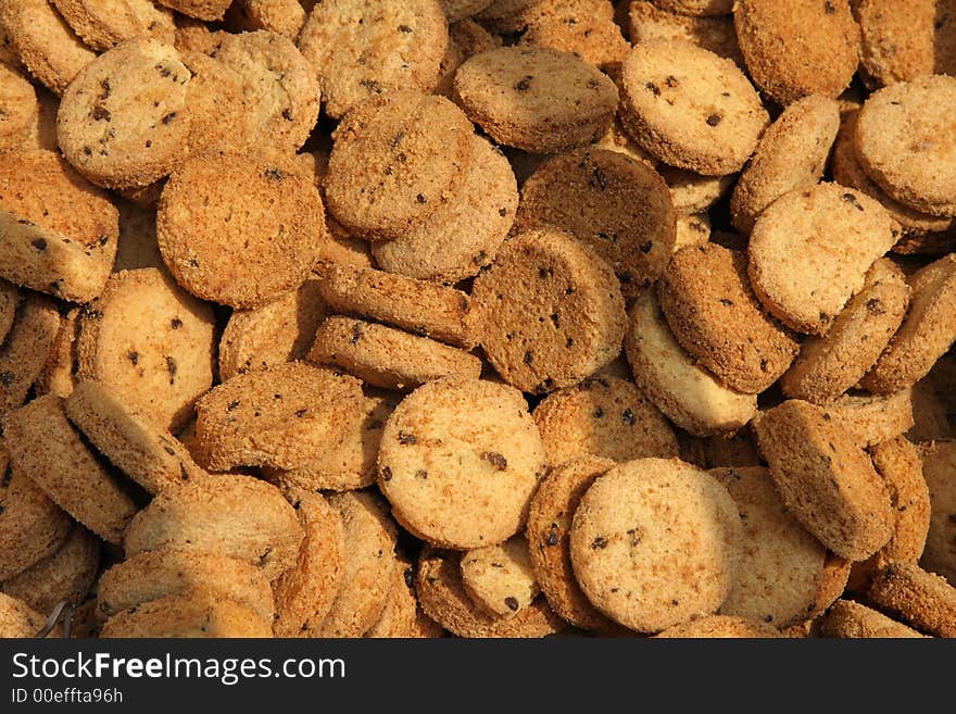 French cookies with chocolate chips