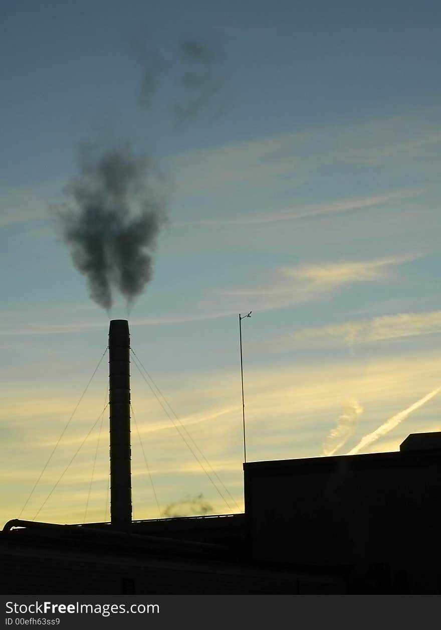 Smokestack Silhouette