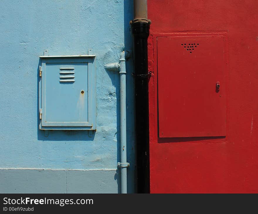 A typical coloured house in Burano, Venice