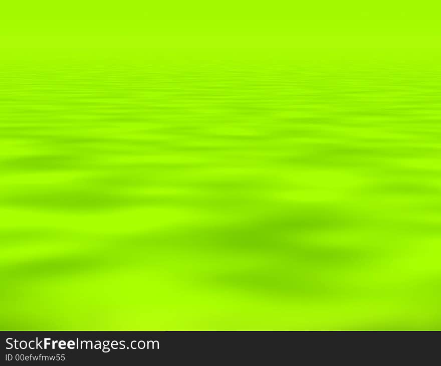 Light green sea surface