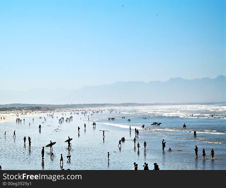 Landscape photo of a generic beach scene. Landscape photo of a generic beach scene