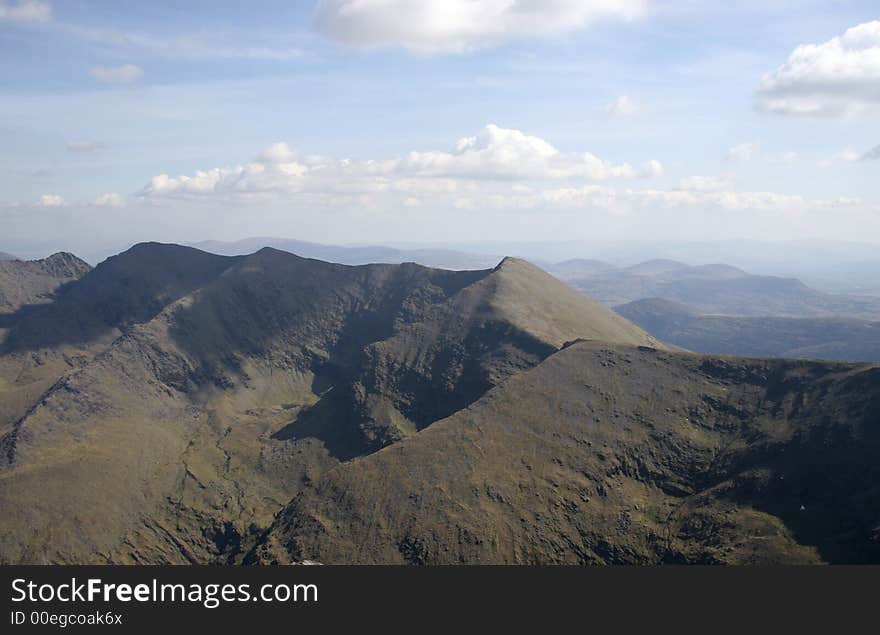 A view from a mountain in kerry. A view from a mountain in kerry