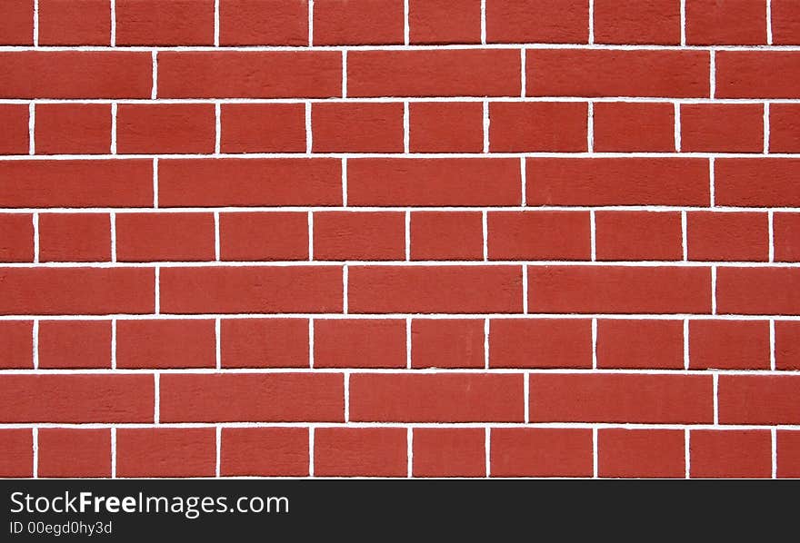 Red bricks wall. Bckground for design. Red bricks wall. Bckground for design.