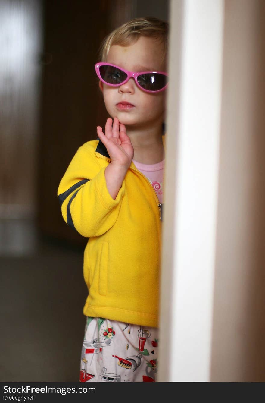 Little Girl In Sunglasses