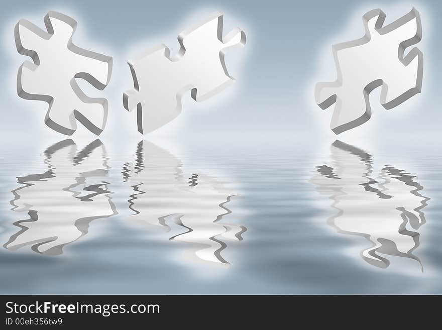 Jigsaw puzzle pieces