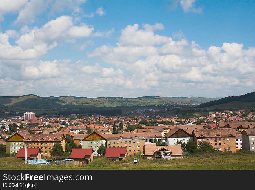 The city between the hills. The city between the hills