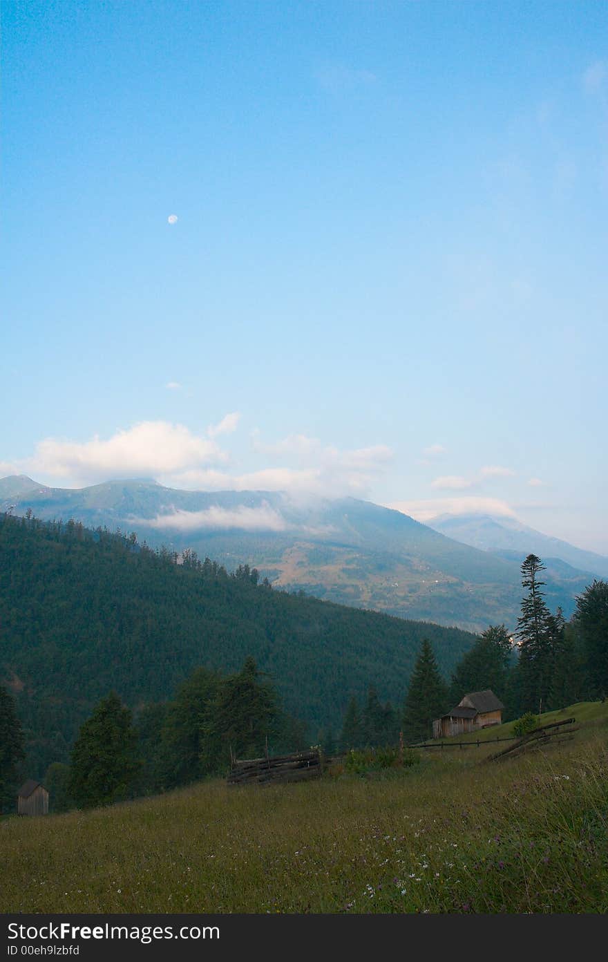 Mountain landscape in the summer. Mountain landscape in the summer