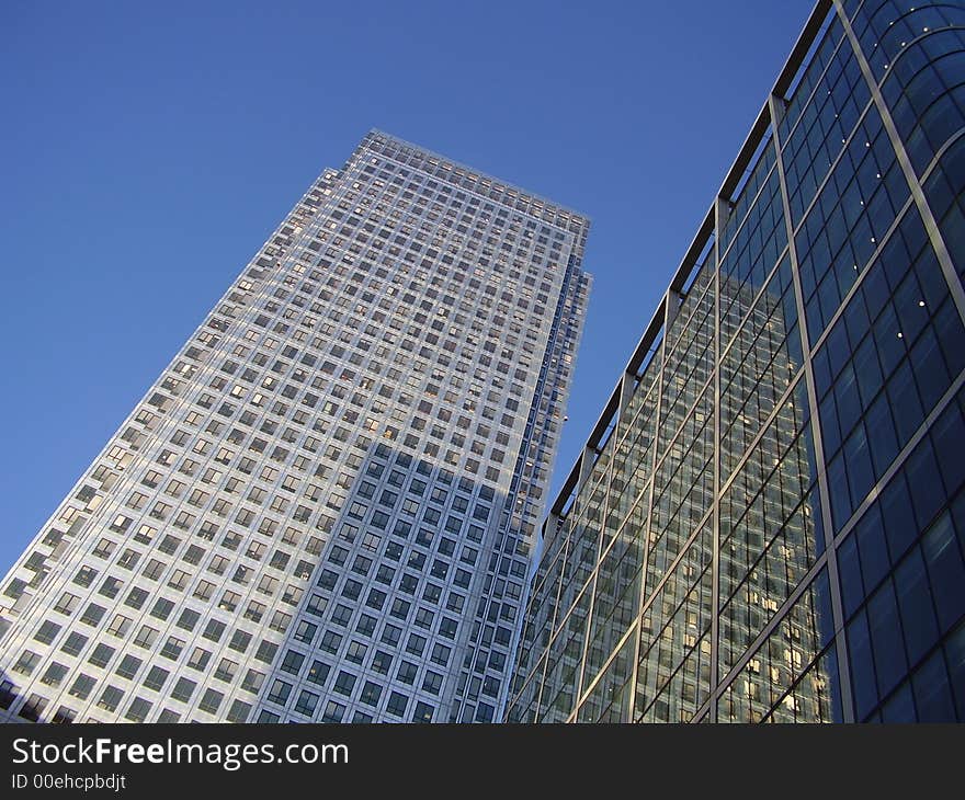 High Skyscraper in Canary Warf, London