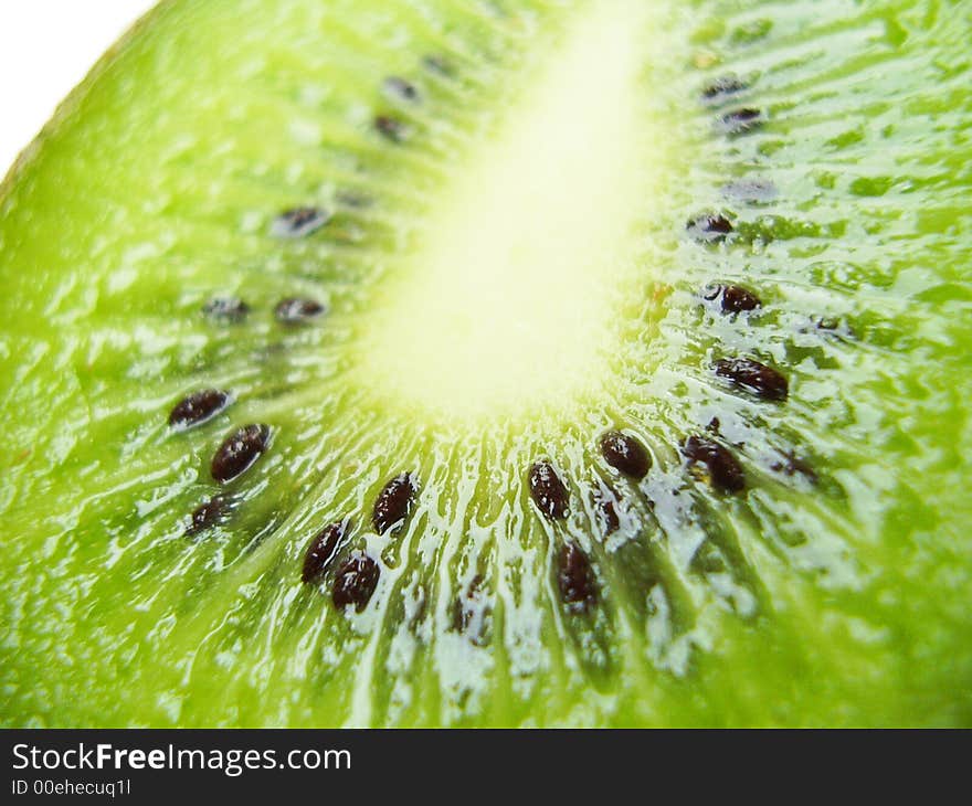 Great Photography of a Kiwi Fruit from a very close view