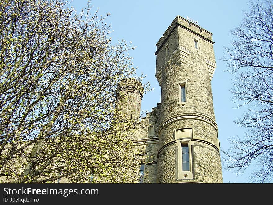 Great View of a castle in the Countryside of England