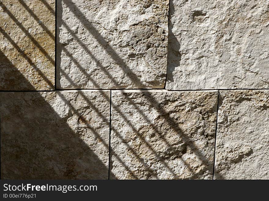 Shadow on Textured Wall