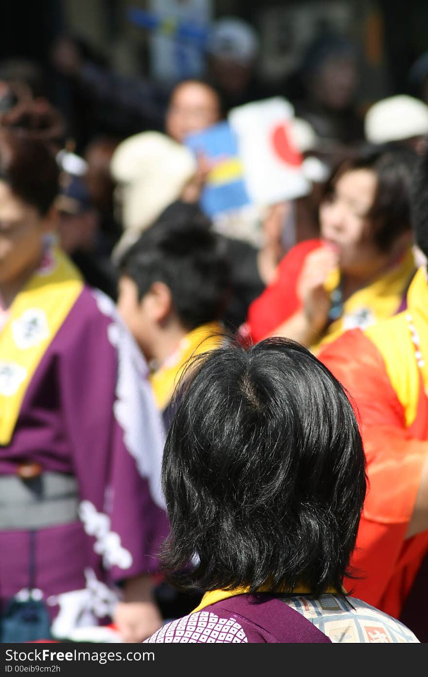 Traditional harvest celebration in Japan. Traditional harvest celebration in Japan