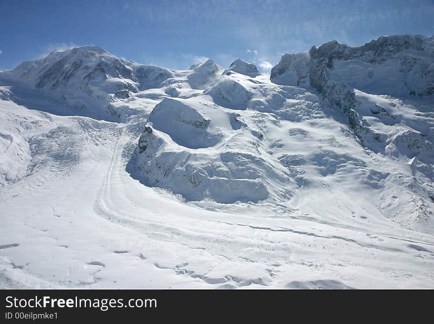 Alpine glacier