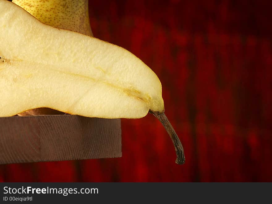 Two yellow pears still life