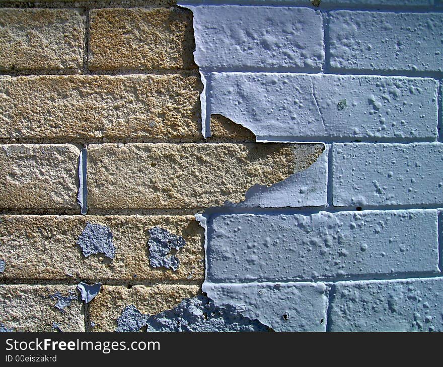 Detail shot of an old brick wall. Detail shot of an old brick wall