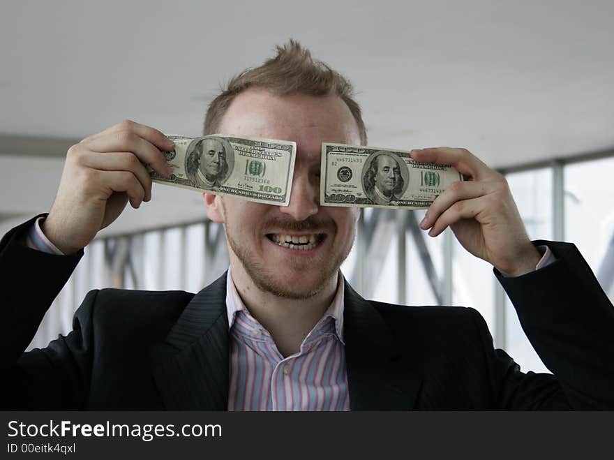 Man with money