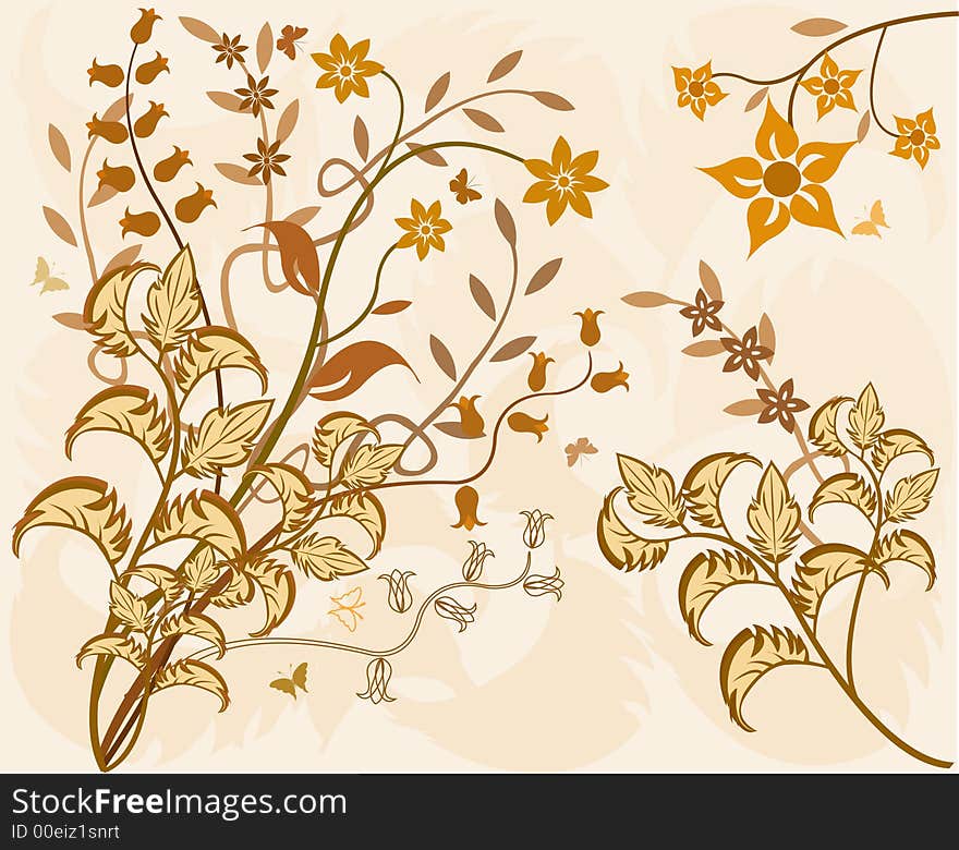 Floral Background - vector