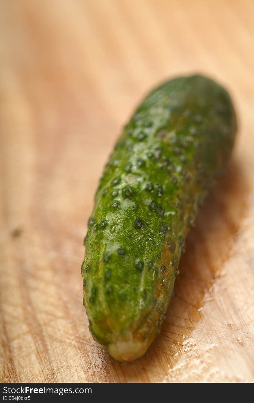 Cucumbers on a cook-table